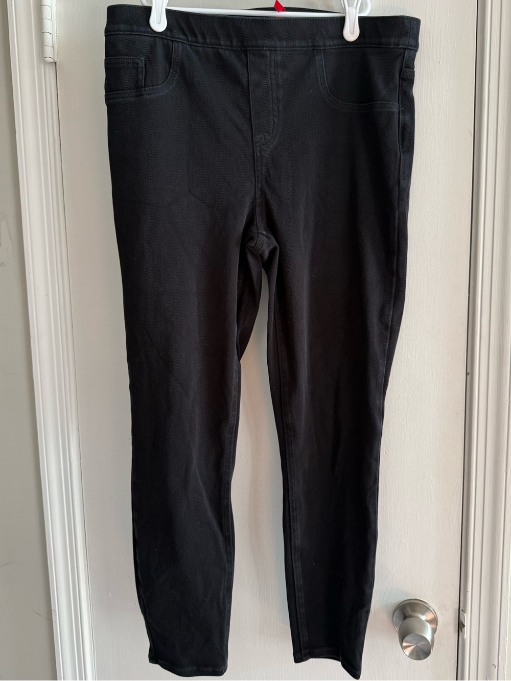 SPANX Black Skinny Pull-On Pants Size XL
